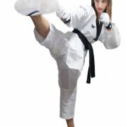 Tusah Black V Neck uniform - WT Approved Dobok - Image 2